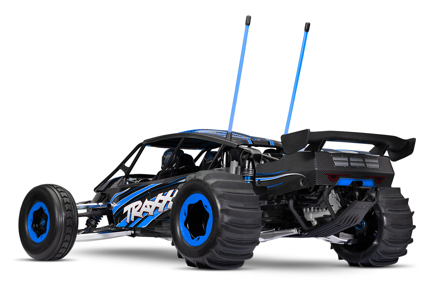 Traxxas FUNCO RWD 8S VXL 1/6 Sand Car Blau RTR Brushless o. Akku & Lader 109076-4