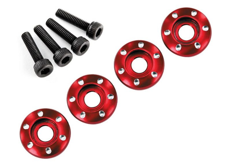 Traxxas Alu-Radmuttern rot (4) 3x12 CS 7668R