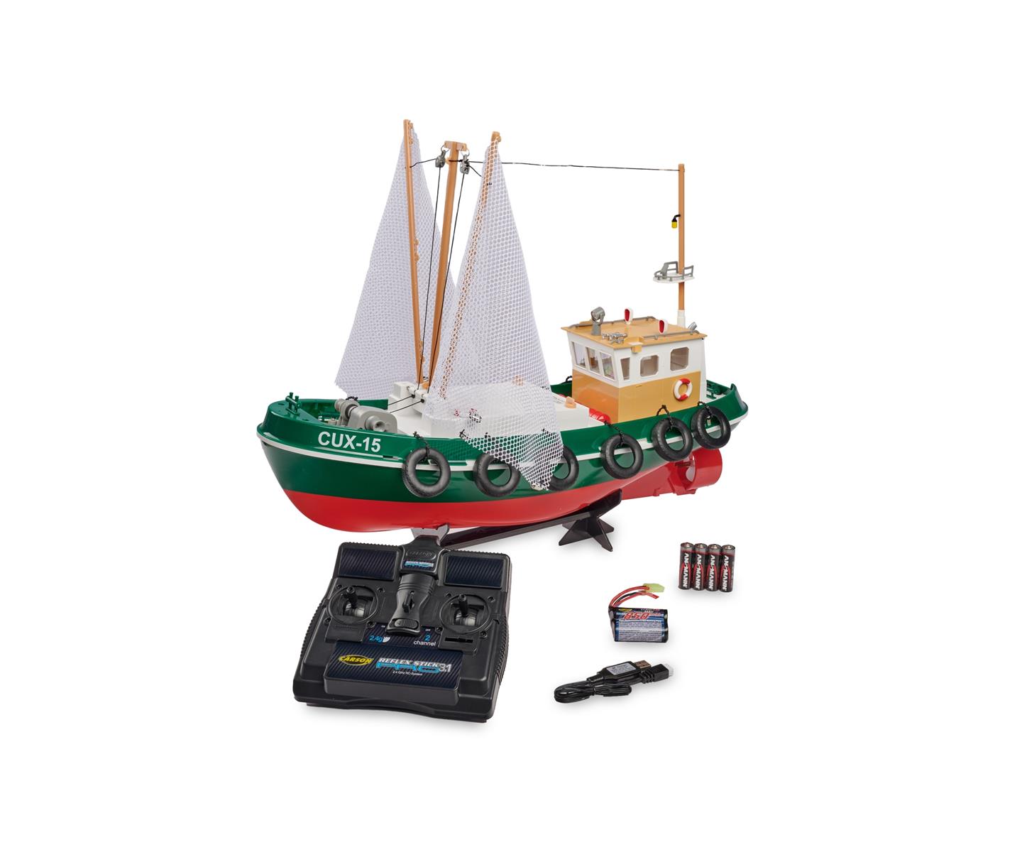Carson 08031 RC-Fischkutter Cux-15 2.4G 100% RTR 500108031