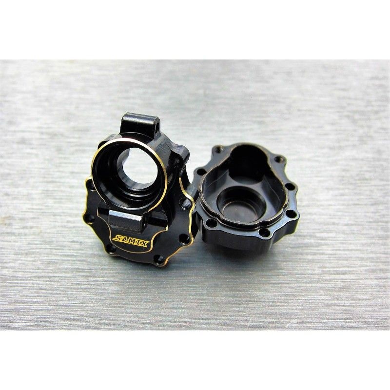 SAMIX Messing Portal Gehäuse hinten schwarz für TRX TRX4 & 6 TRX4-4065