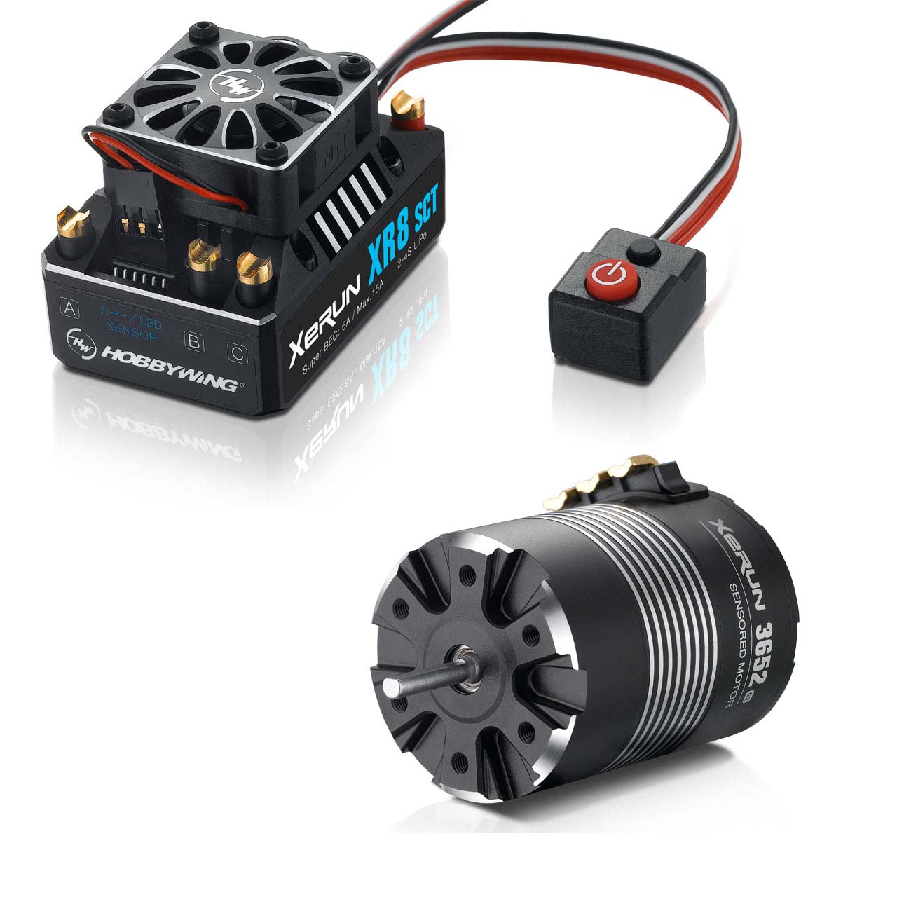Hobbywing Combo XR8 SCT 3652SD D5.0 C, 3100kv 38020420