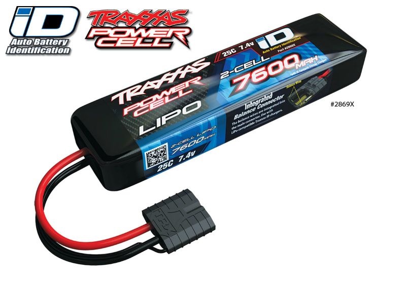 Traxxas Lipo Akku 2S 7600mAh 7,4V 2-Zellen 25C 2869X
