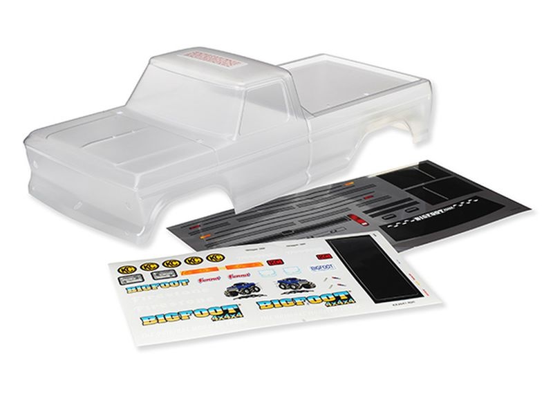 Traxxas Body, Bigfoot No. 1, Officially Licensed replica (clear, req 3660