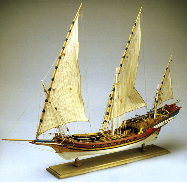 Amati Sciabecco Piratenschiff 1753 1:60 Baukasten 25027