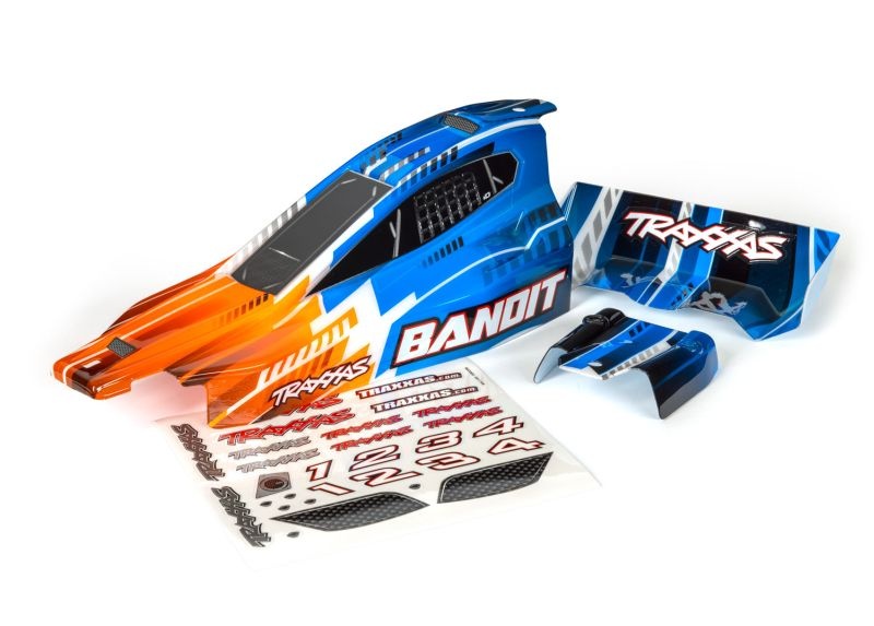 Traxxas Karo Bandit (passt auch Bandit VXL) orange, kpl. lackiert 2450T
