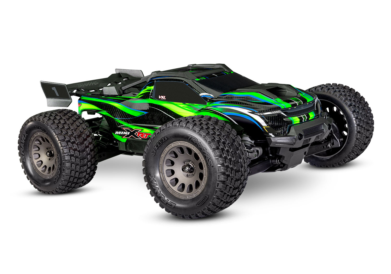 Traxxas MINI-XRT VXL-3S 4x4 1/16 Race Truck Grün mit 2S Akku/Lader 108076-1