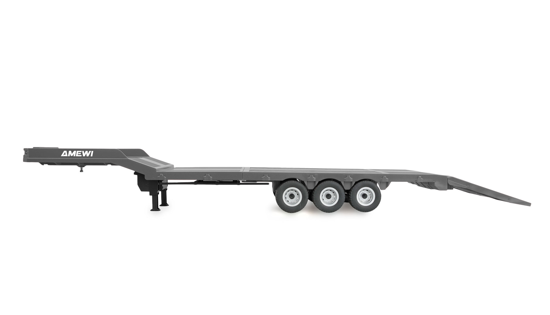 Amewi Tieflader-Sattelauflieger Dreiachser für Scania 1:18 silber 22763 - Abbildung 2