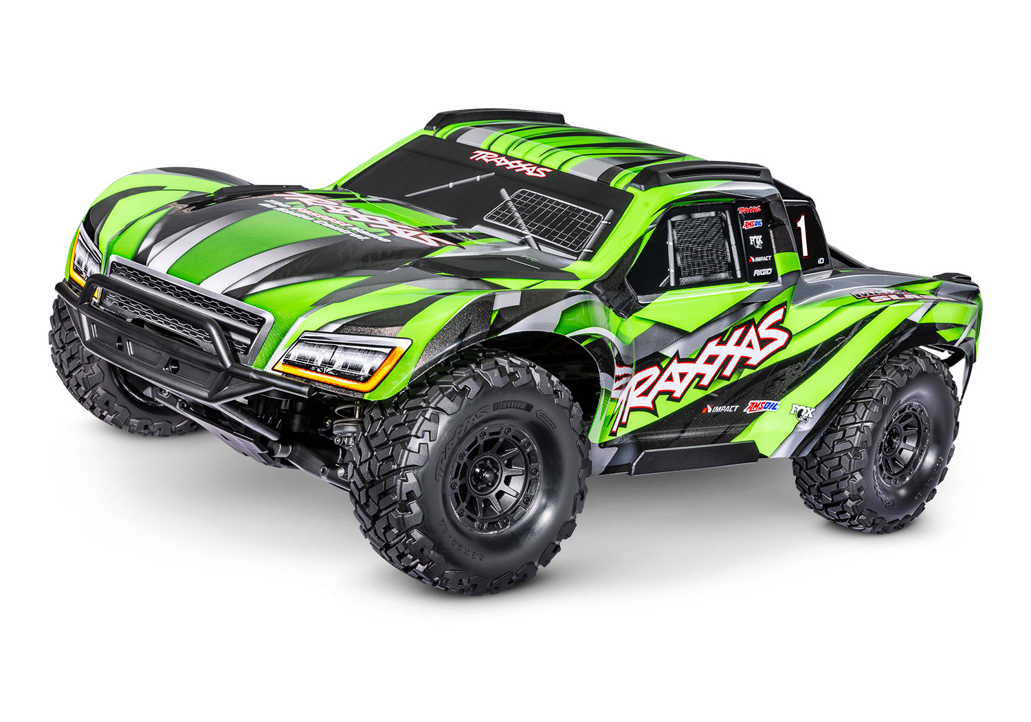 Traxxas MAXX Slash Grün 1/8 Brushless Short Course Truck 4x4 RTR 2.4GHz 102076