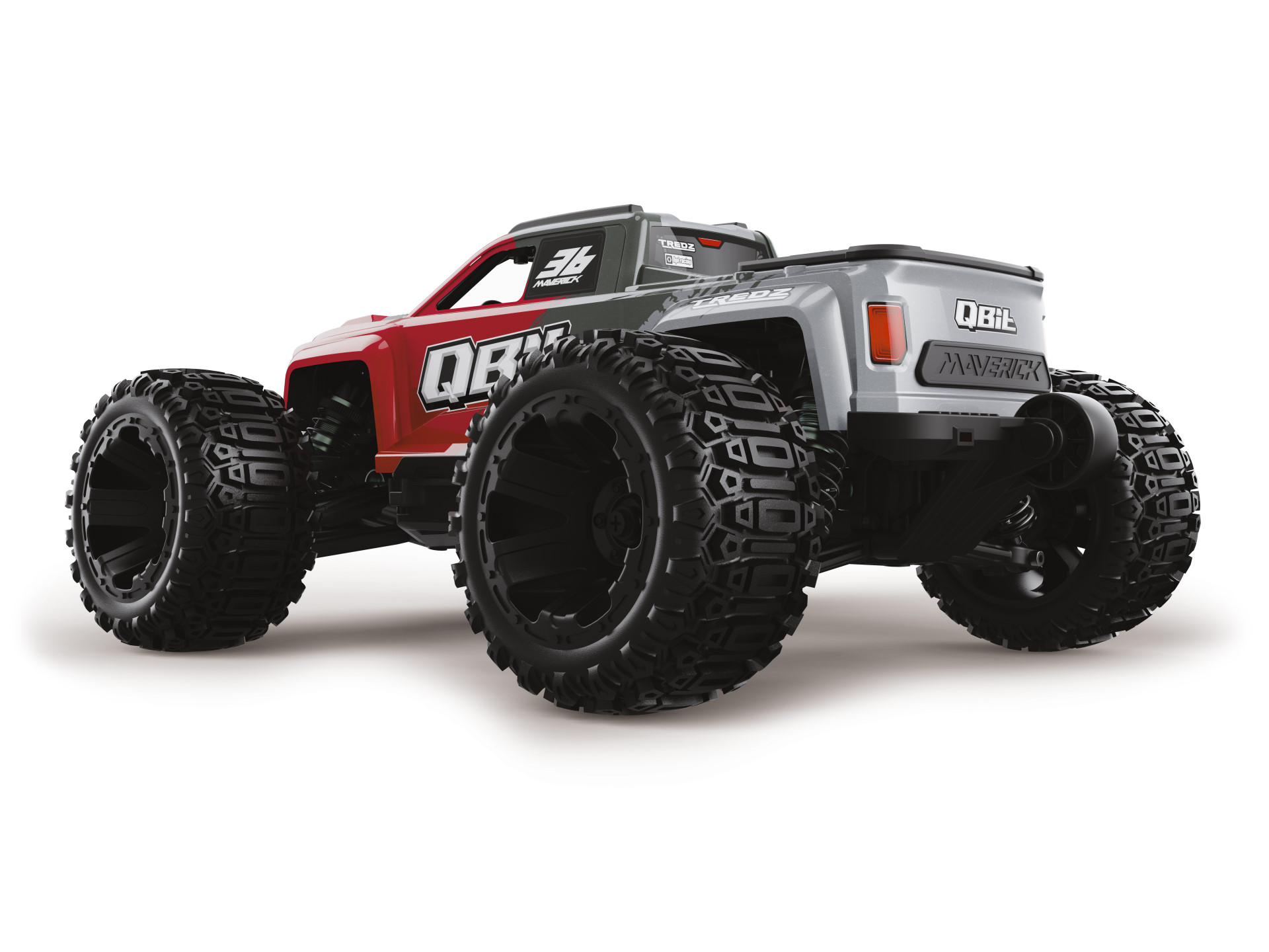 Maverick QBit MT 1/16 4WD Elektro Monstertruck Rot 151003 - Abbildung 3