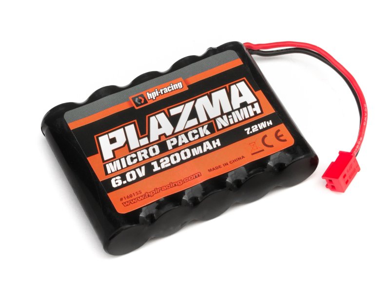 HPI Plazma 6.0V 1200mAh NiMH Micro RS4 Akku Pack 160155