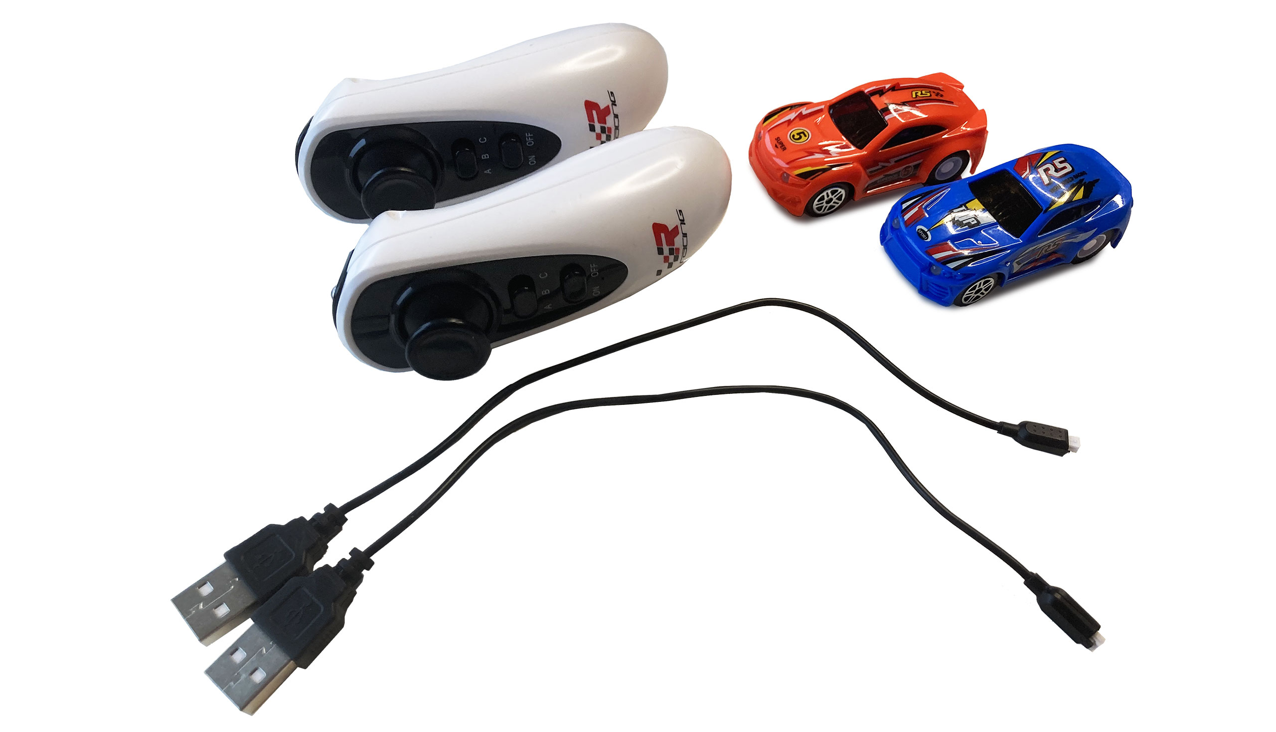 Amewi RC Magic Traxx Glow 113-teilig mit zwei Rennfahrzeugen 100674