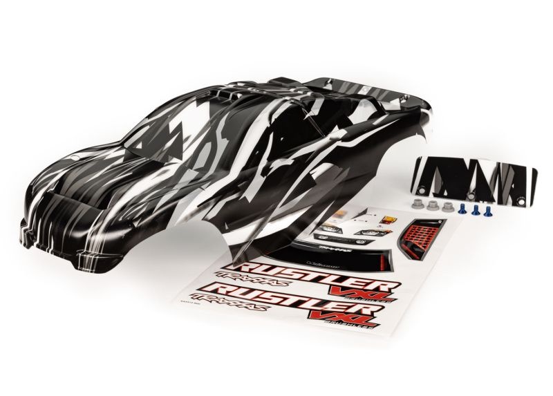 Traxxas Karo Rustler VXL ProGraphix +Decals (mit Grundfarbe fertig l 3726L