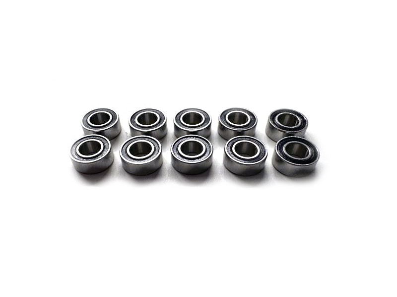 H-SPEED Kugellager 5x10x4, rostfrei, geölt, Gummi Dichtung (10) HSPB031