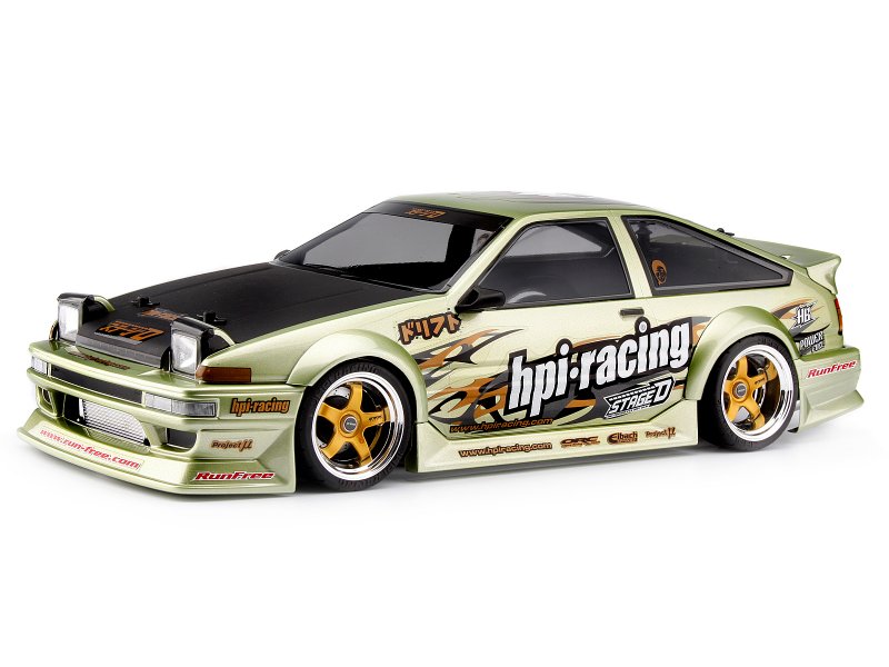 HPI Stage-D Toyota Trueno Ae86 Karosserie Kit (Run Free) 117431