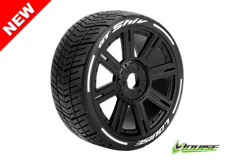 Louise GT-SHIV supersoft Speichen-Felge schwarz (2) Verbrenner 1:8 GT MFT L-T3284VB