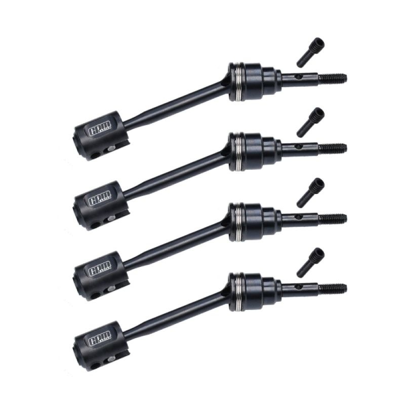 GPM Carbon-Stahl Antriebswellen v/h schwarz (4) TRX MiniMaxx TXMM050FRSBK