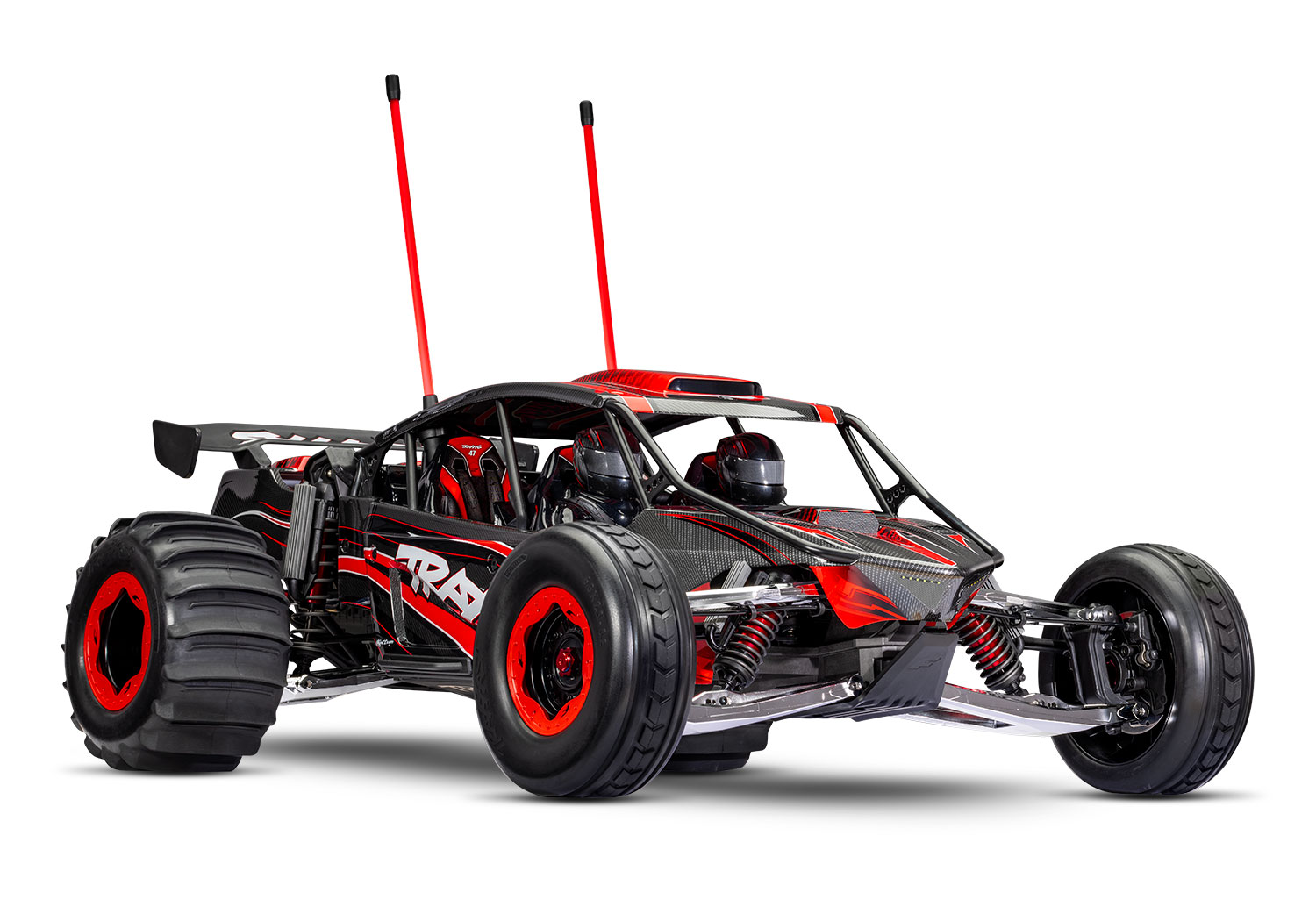 Traxxas FUNCO RWD 8S VXL 1/6 Sand Car Rot RTR Brushless o. Akku & Lader 109076-4