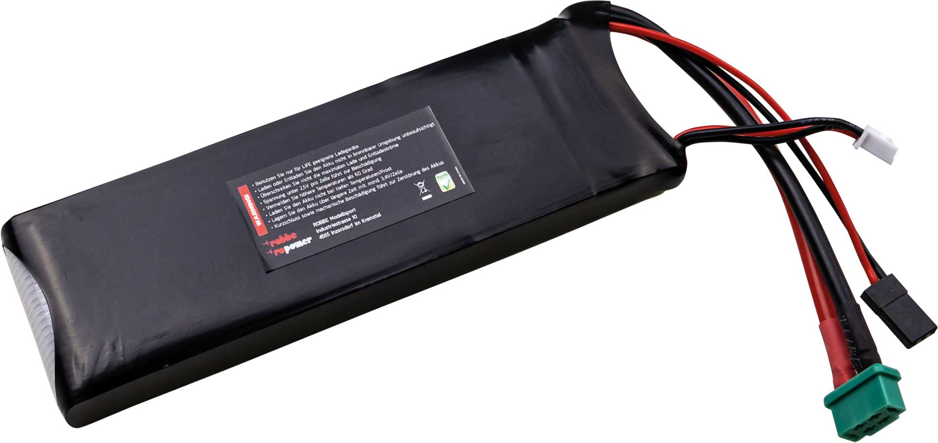 Robbe RO-POWER ULTRA LIFEPO4 3000MAH 6,6V 25(30)C 2S LIFEPO4 Akku MPX/JR/XH Stecker 7414