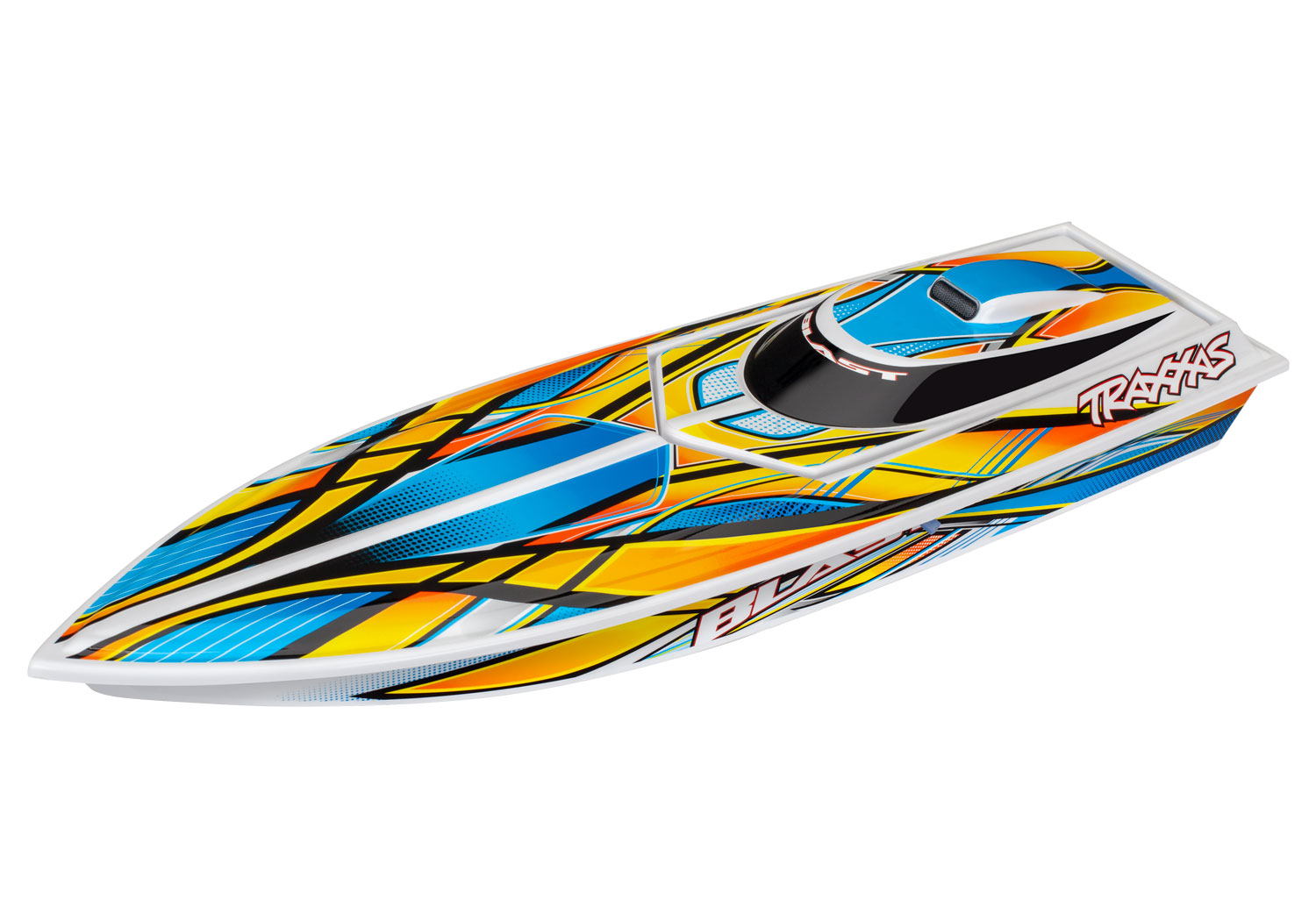 Traxxas Blast Rennboot orange +USB-C-Lader 38104-8