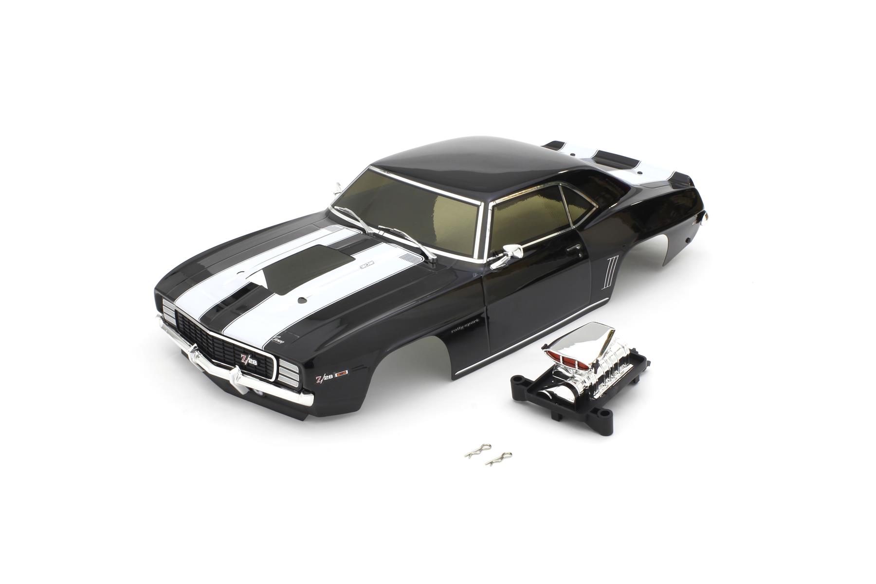 Kyosho Karosserie Fazer VE 1:10 FZ02S Camaro Z28 1969 SuperCharger Black FAB608BK