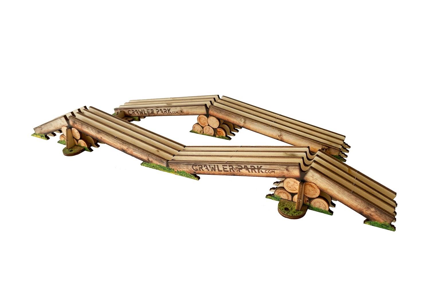 ToysWD Crawler Park: Axes Crossing Obstacle For 1/18 & 1/24 RC Crawler Park Circuit TWD240002