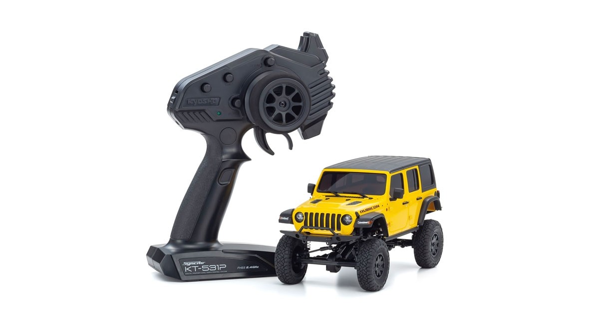 Kyosho Mini-Z 4X4 MX-01 Jeep Wrangler Rubicon Hellayella (KT531P) 32521Y