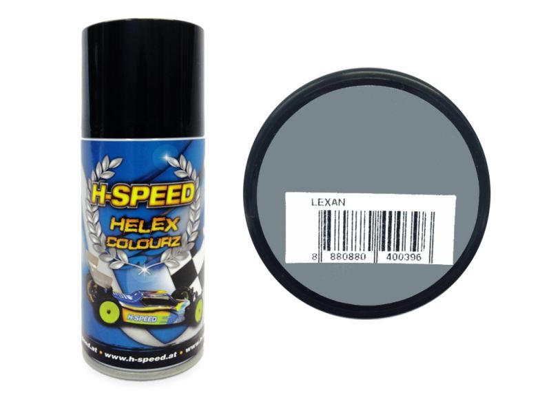 H-SPEED Lexan Spray Farbe Helex Colourz N@rdo grau 150ml HSPS016