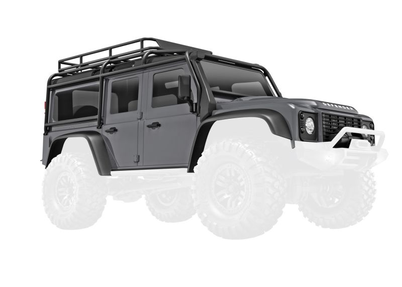 Traxxas Karosserie, Land Rover Defender, Silber (inkl. Anbauteile) 9712-SLVR