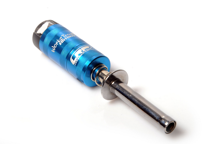 LRP Aluminim Glühkerzenstecker (blau) mit Voltmeter (ohne Akku) 37316