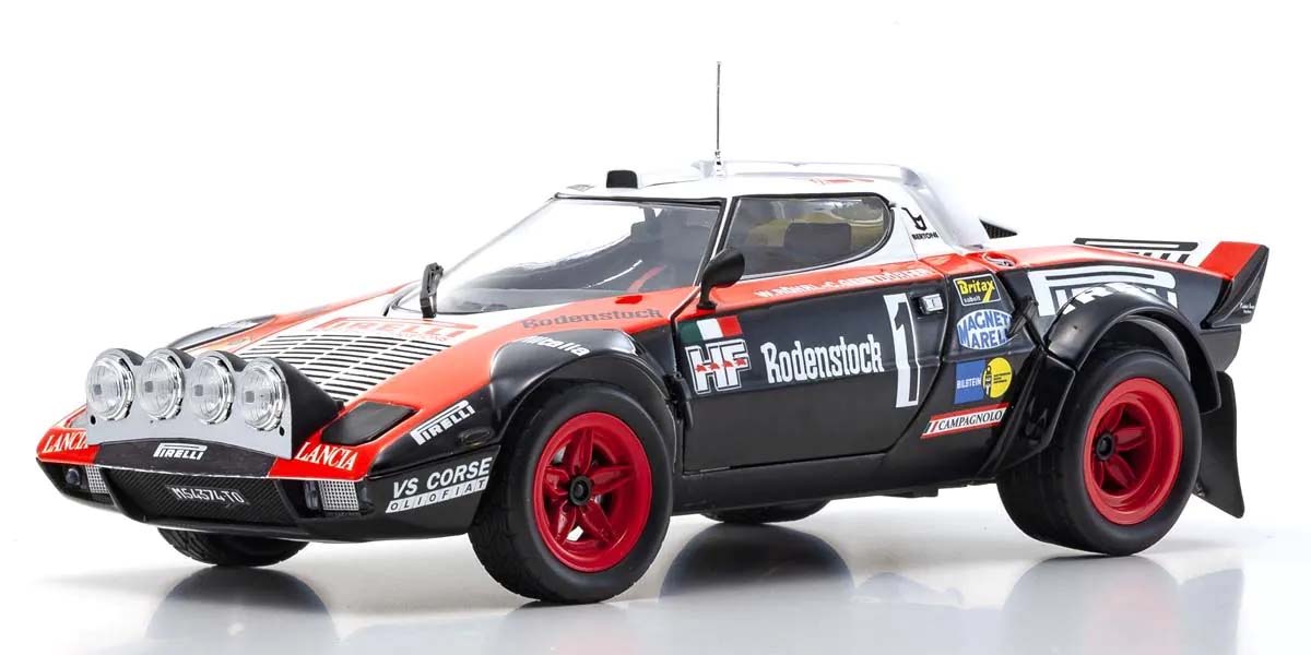 Kyosho 1:18 Lancia Stratos HF S.Munari Winner Monte Carlo1977 Nr.1 08130D
