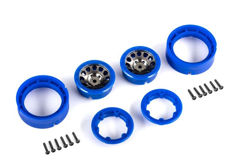 Traxxas Felgen 1.0, Method Race Wheels 105 Beadlock Satin black chrome (2) 9781-BLKBL