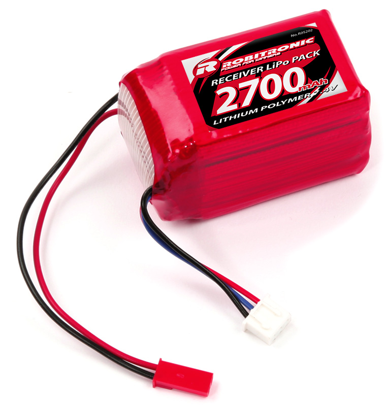 R05202 LiPo Akku 2700mAh 2S 2/3A Hump Size Empfängerpack (EH)