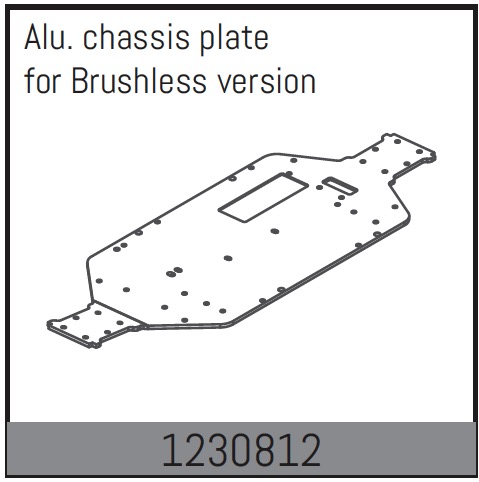 Absima Aluminium Chassis Platte 1230812