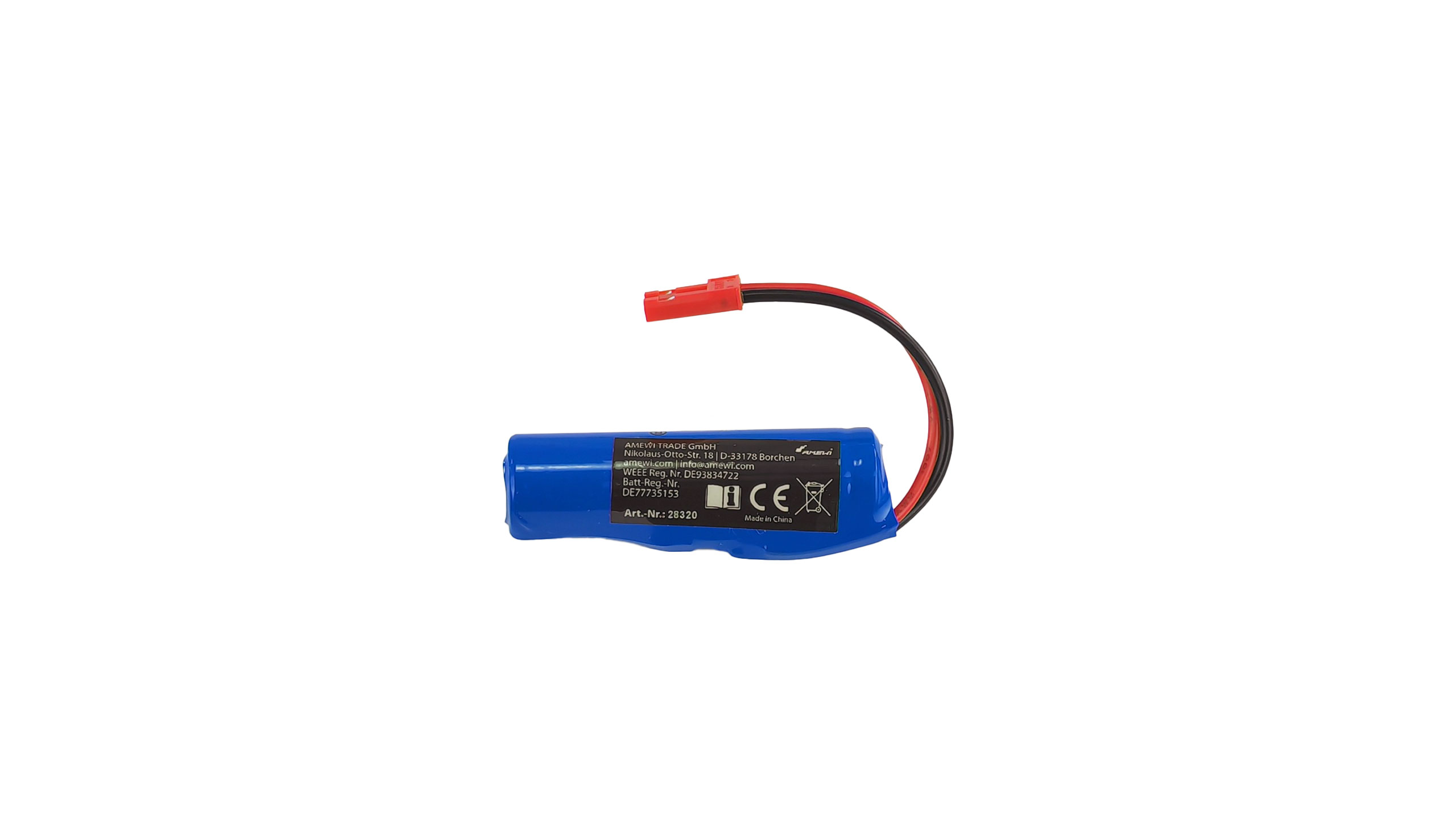 Amewi Li-Ion Akku 1S 3,7V 500mAh BEC 28320