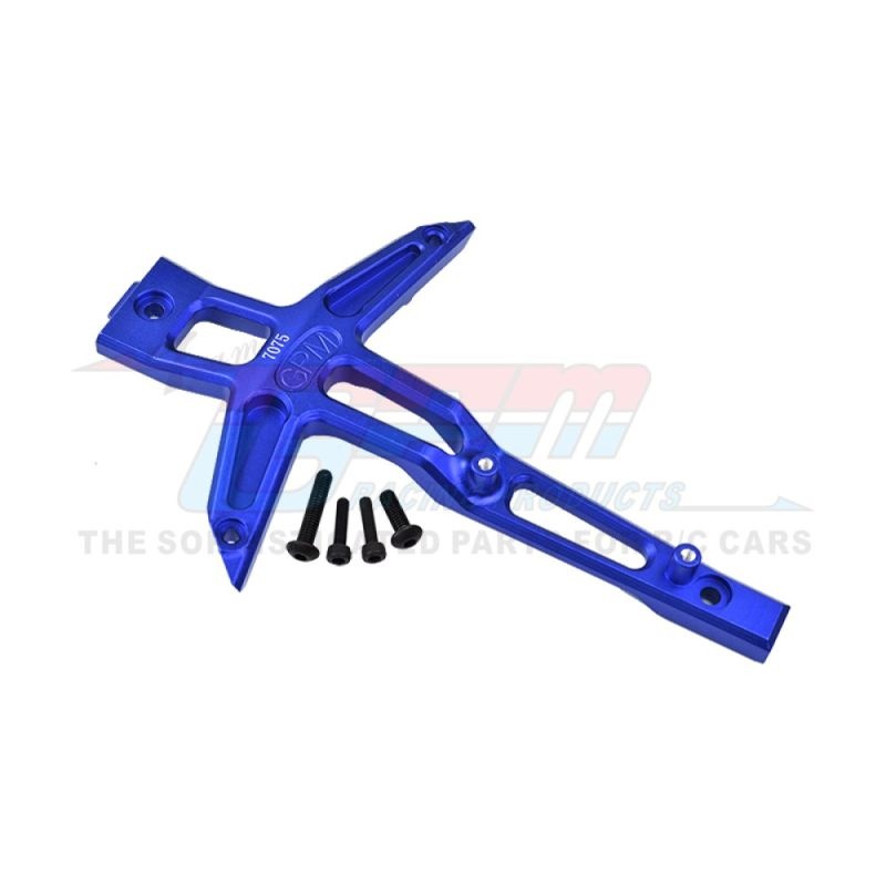GPM Aluminium Chassis Oberdeck vorn blau TRX Maxx, Maxx Slash TXMS048CNB