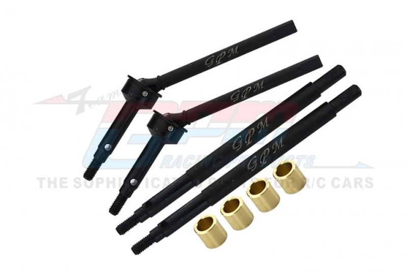 GPM CV-Antriebswelle vorne und Achswelle hinten Carbonstahl +5mm Traxxas-4M