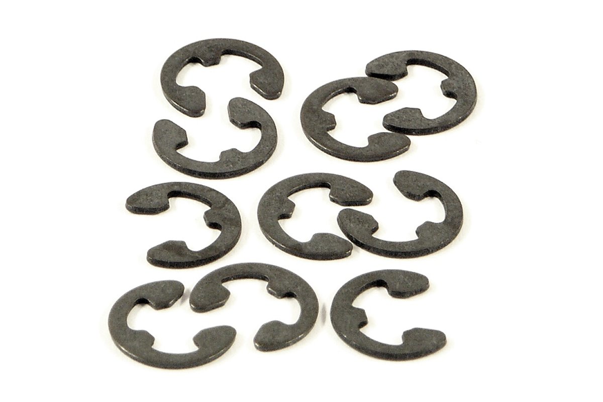 HPI E-Clip E4 4mm schwarz (10St) Z244