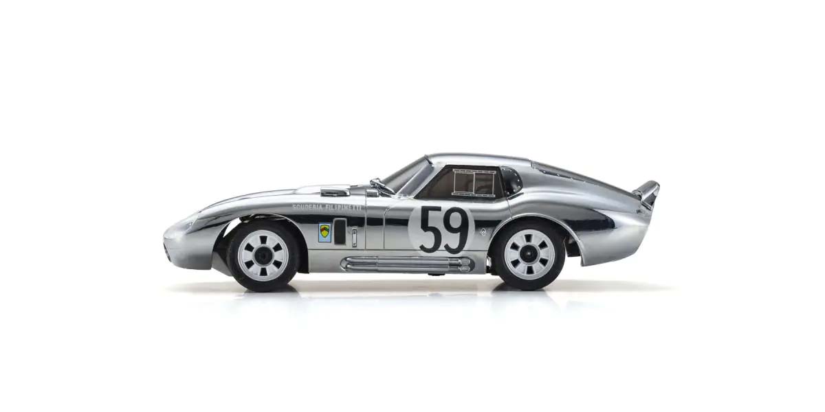 Kyosho First Mini-Z 1:28 Shelby Cobra Daytona Chrome 66611C
