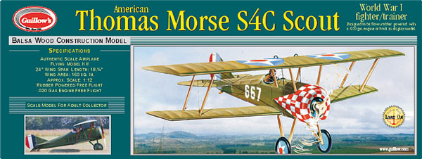 Guillow Thomas Morse Scout Balsabausatz 201