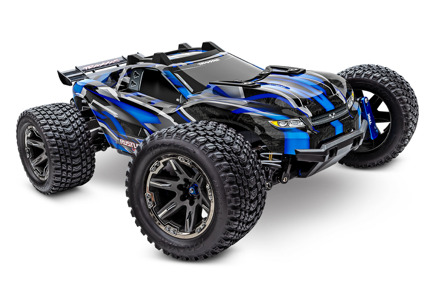 Traxxas Rustler 4X4 Ultimate blau 1/10 Brushless Stadium Truck RTR 67097-4