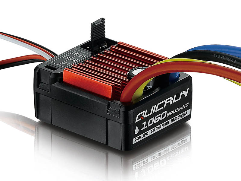 Hobbywing QuicRun 1060, 60A, Brushed ESC, 1/10 30120201