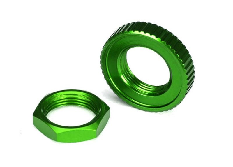 Traxxas Servo Saver Muttern Alu grün (hex (1), serrated (1)) 8345G