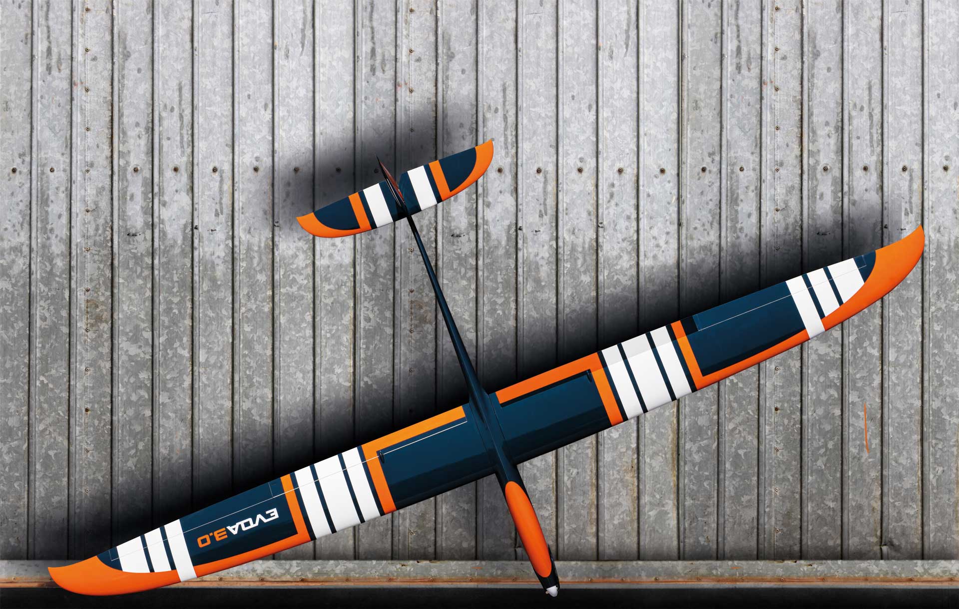 Robbe EVOA 3.0 ARF VOLL-GFK "Elektro" HOCHLEISTUNGSSEGLER MIT 4-KLAPPENFLÜGEL 2690