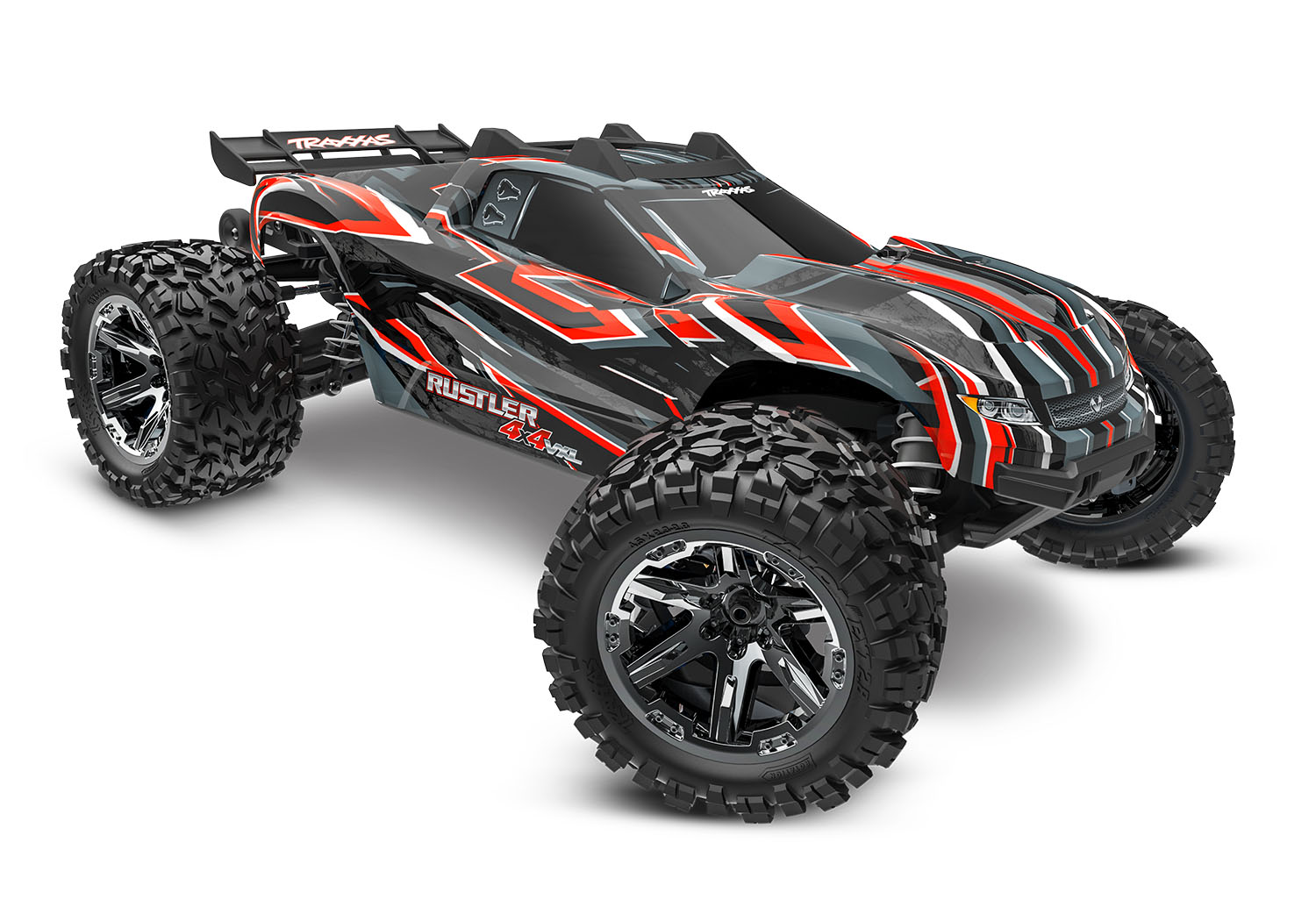 Traxxas Rustler 4x4 VXL HD Rot Brushless Stadium Truck 67376-4
