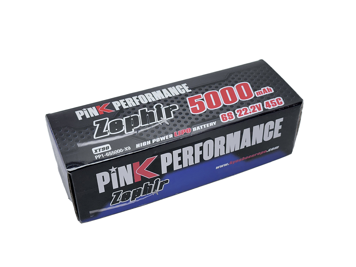 Pink Performance Zephir LiPo Akku 6S 22.2V-5000-45C (XT90)160x46x44mm 735g PP1-6S5000-X9