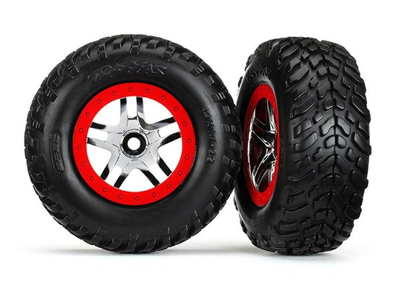 Traxxas Reifen+Felge montiert 2.2/3.0 SCT Split-Spoke 5977