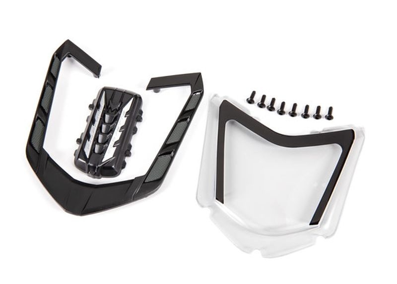 Traxxas Fenster hinten, Motor-Abdeckung + Kleinteile 9321