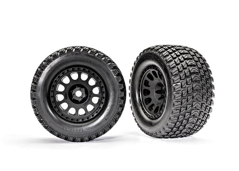 Traxxas Gravix Racing-Reifen auf schwarzen XRT-Felgen (2) 7872