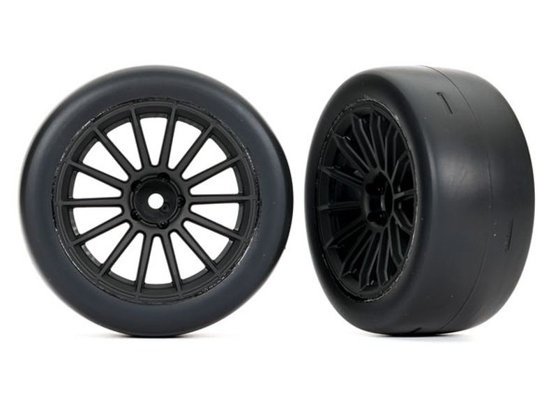 Traxxas Reifen auf Felge hinten (2) Multi-Speichenfelge + 2Zoll brei 9375