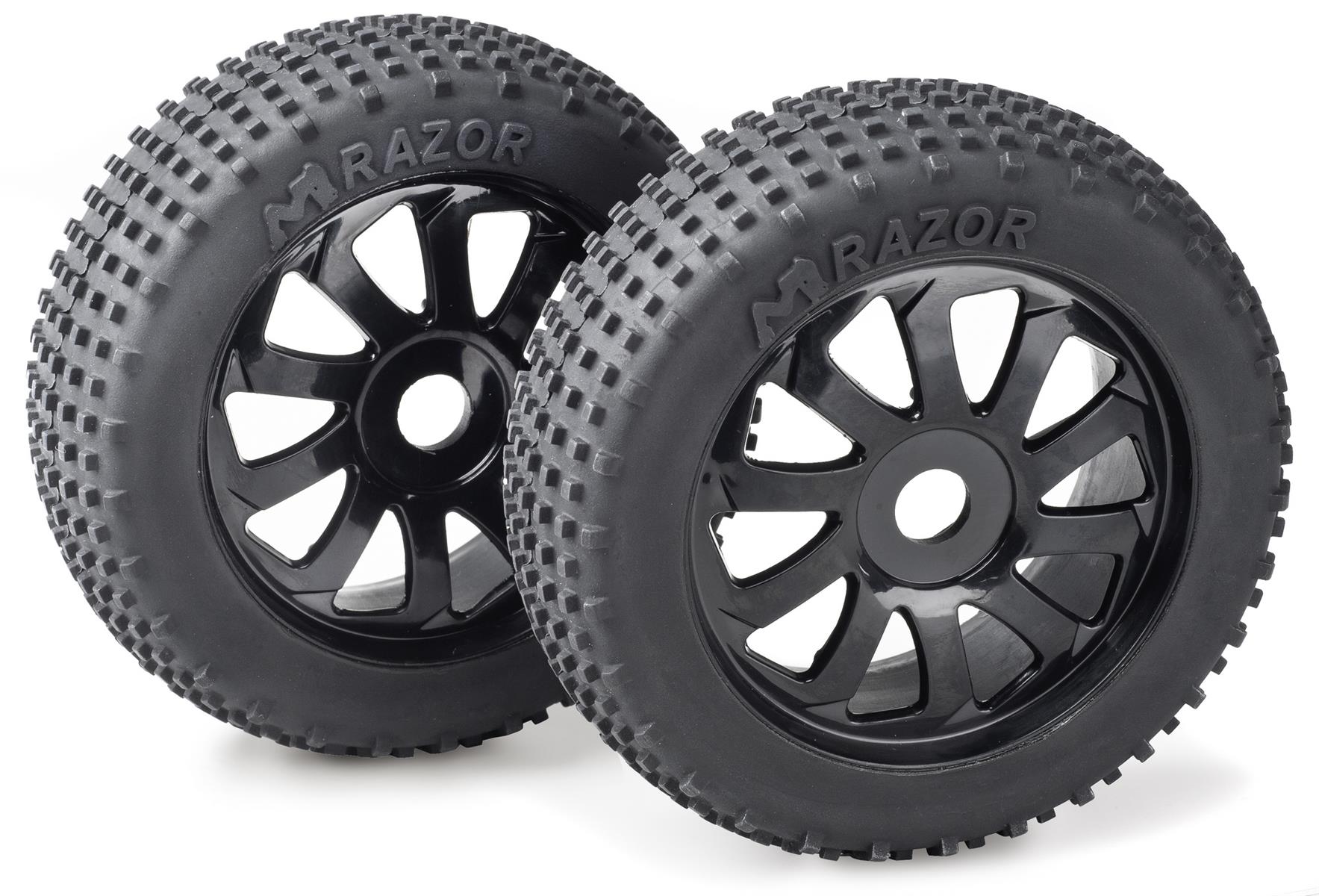 Absima Räderset Buggy "Razor" 10 Speichen/ Dirt schwarz 1:8 (2 St.) 2520015